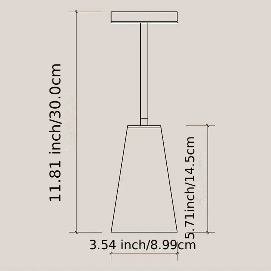 Lampe de Chevet Sans Fil Tactile en Métal