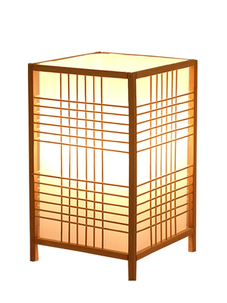 Lampe de chevet en bambou et bois – Style naturel