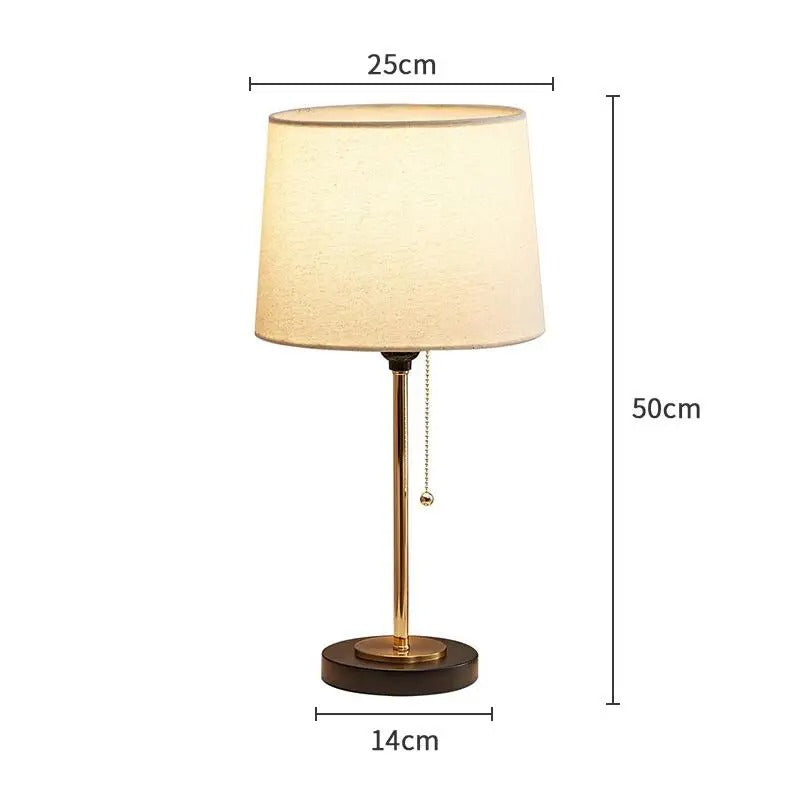 Lampe de Chevet pour Lecture en Métal et Tissu