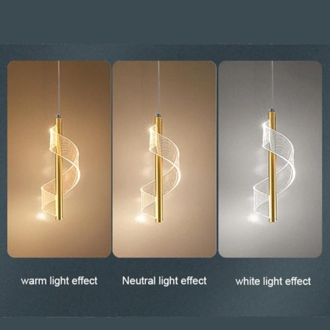 Lampe de Chevet Suspendue au Plafond – Noir ou Doré