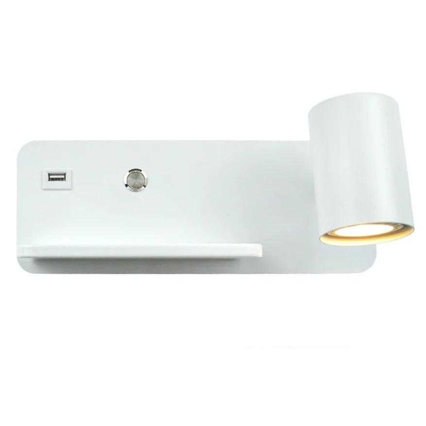 Applique Liseuse Murale avec Chargeur USB et Induction