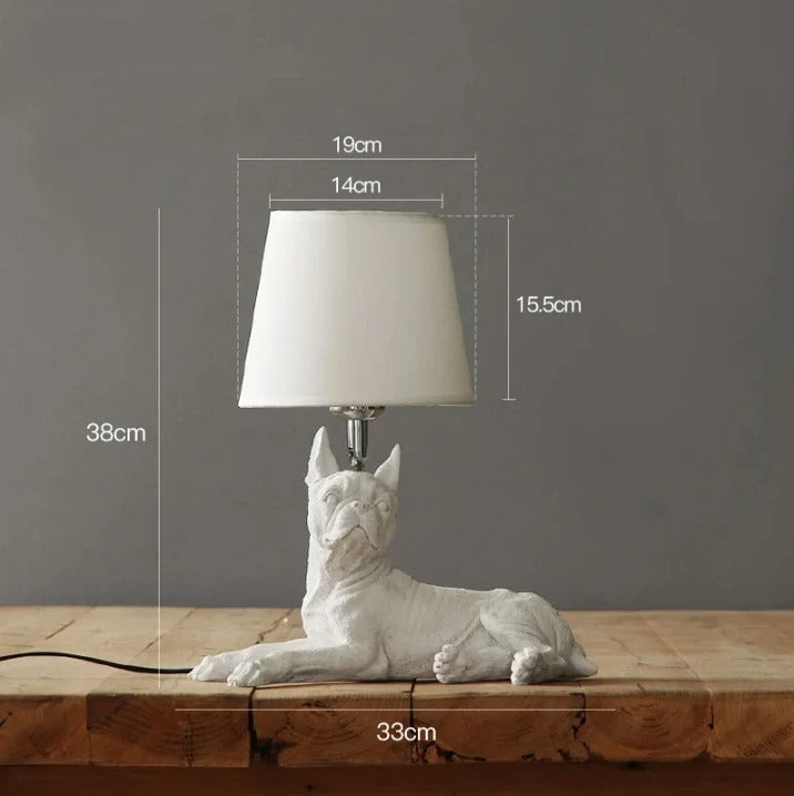 Lampe Chien en Résine – Luminaire Décoratif Animal