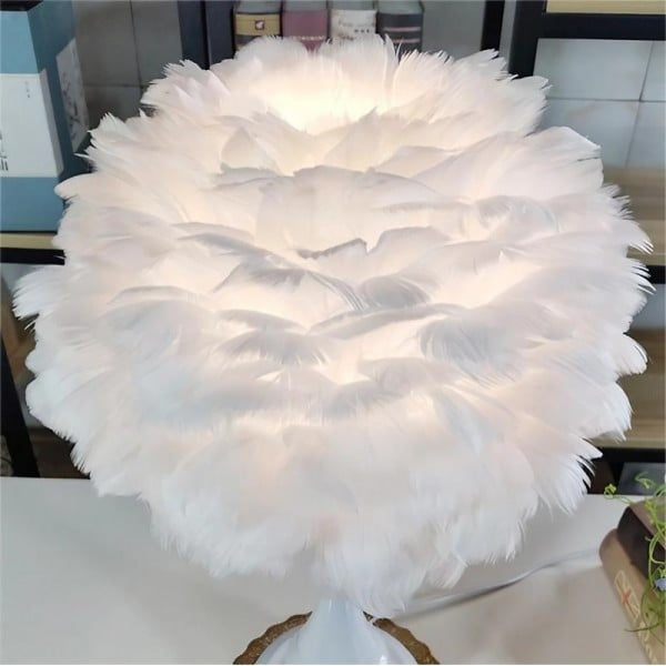 Lampe à Plume – Luminaire Décoratif Élégant