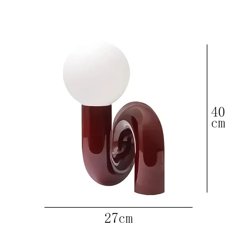 Lampe à Poser Design Italien en Résine et Verre