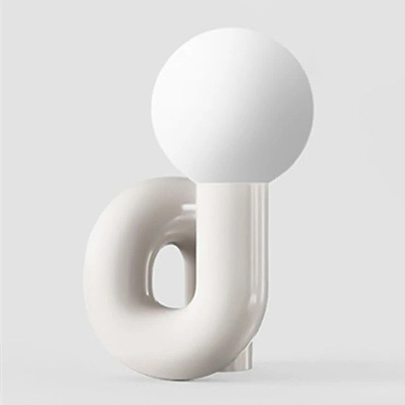 Lampe à Poser Design Italien en Résine et Verre