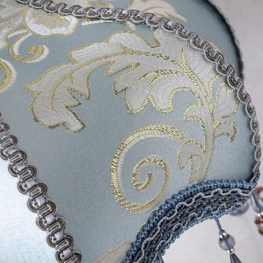 Lampe de Chevet Baroque en Résine et Tissu