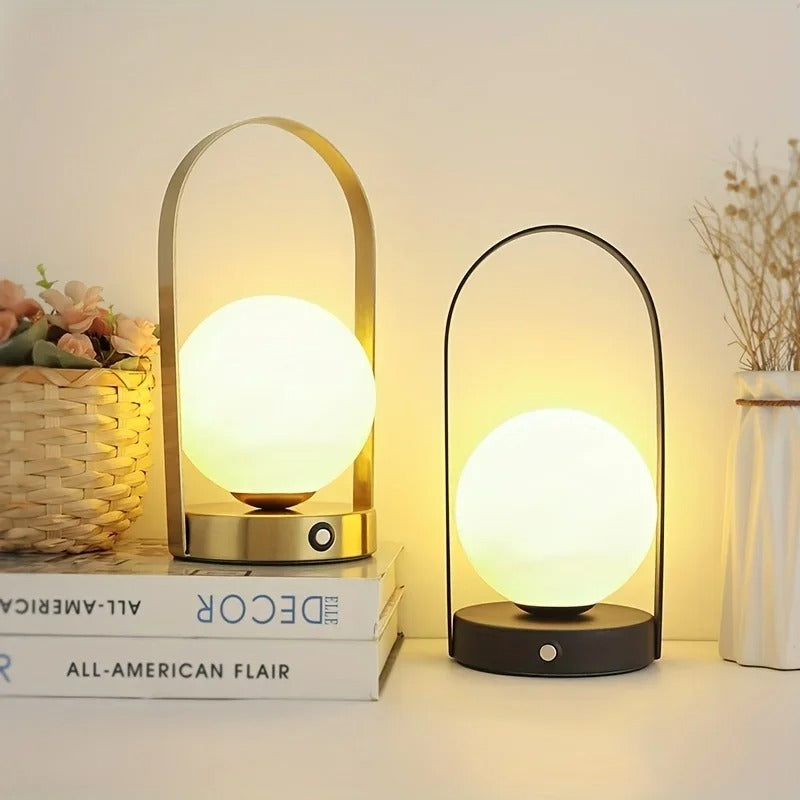 Lampe Boule Extérieur en Métal et Acrylique