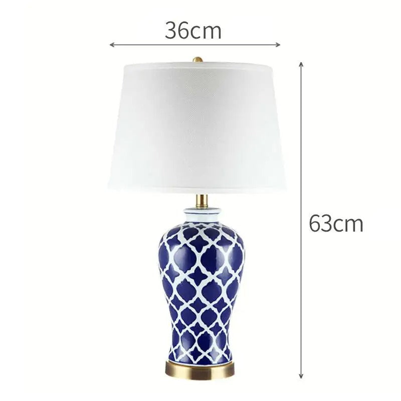 Lampe de chevet céramique dorée – Style raffiné