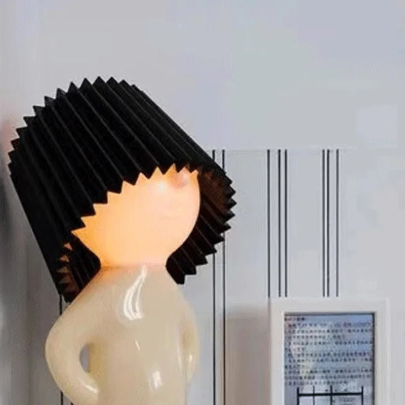 Lampe de chevet enfant personnage avec abat-jour coloré