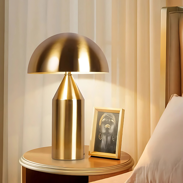 Lampe Champignon Design – Noir, Blanc ou Doré