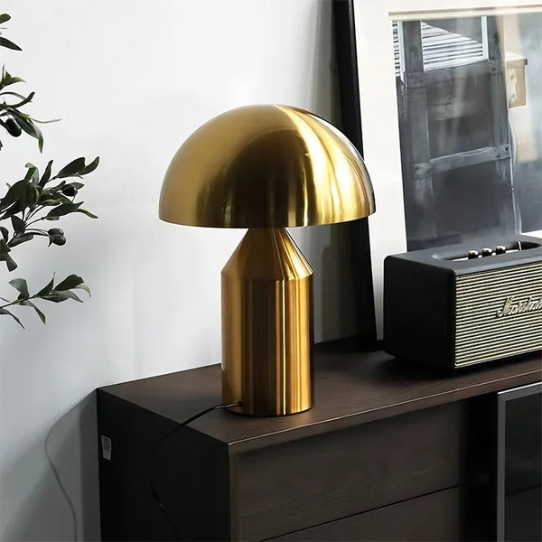 Lampe Champignon Design – Noir, Blanc ou Doré
