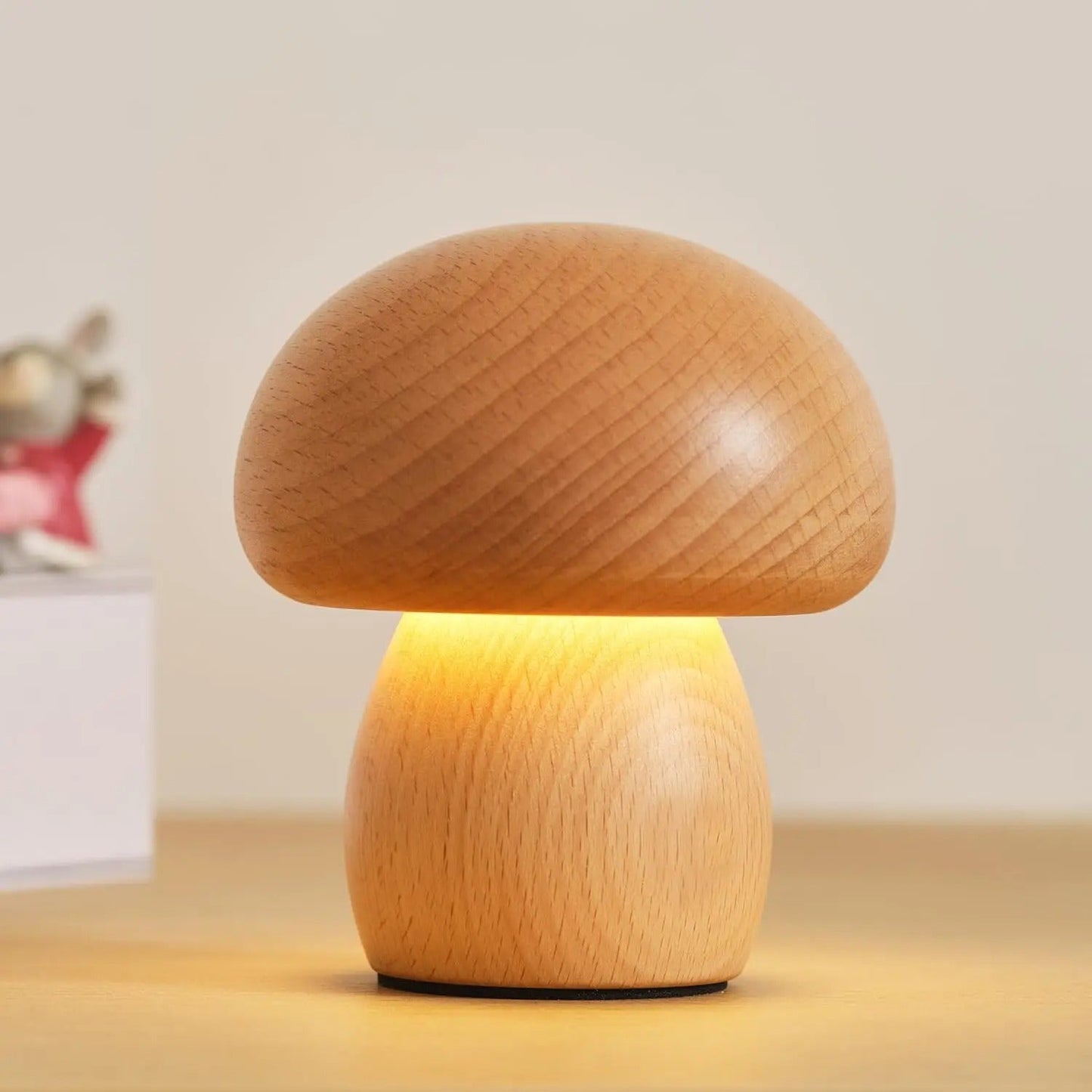 Lampe Champignon en Bois pour Chambre Enfant