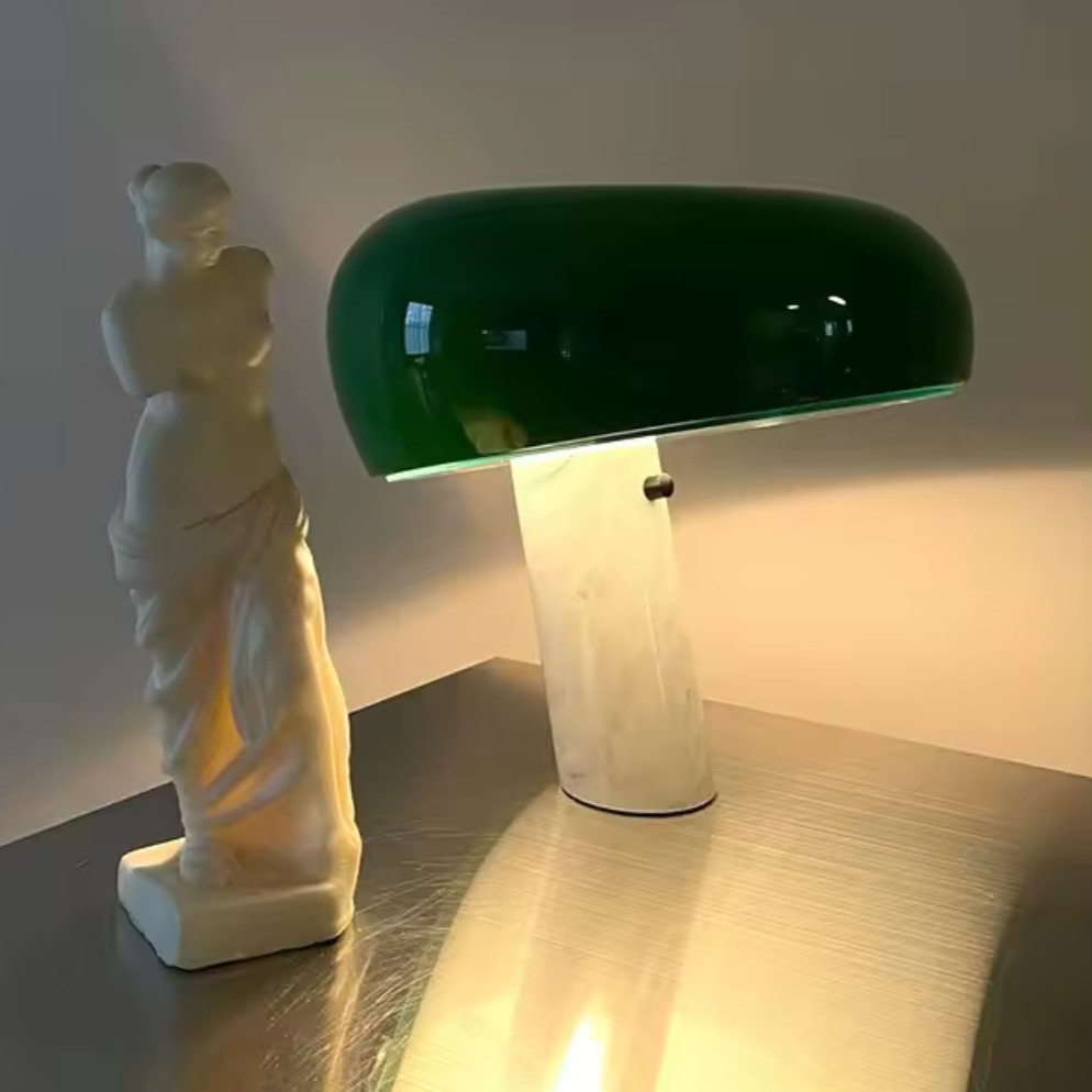 Lampe Champignon en Marbre – Design Élégant