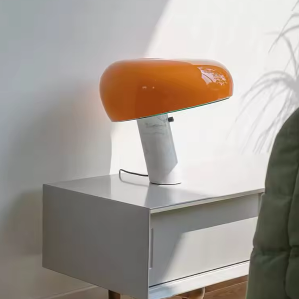 Lampe Champignon en Marbre – Design Élégant