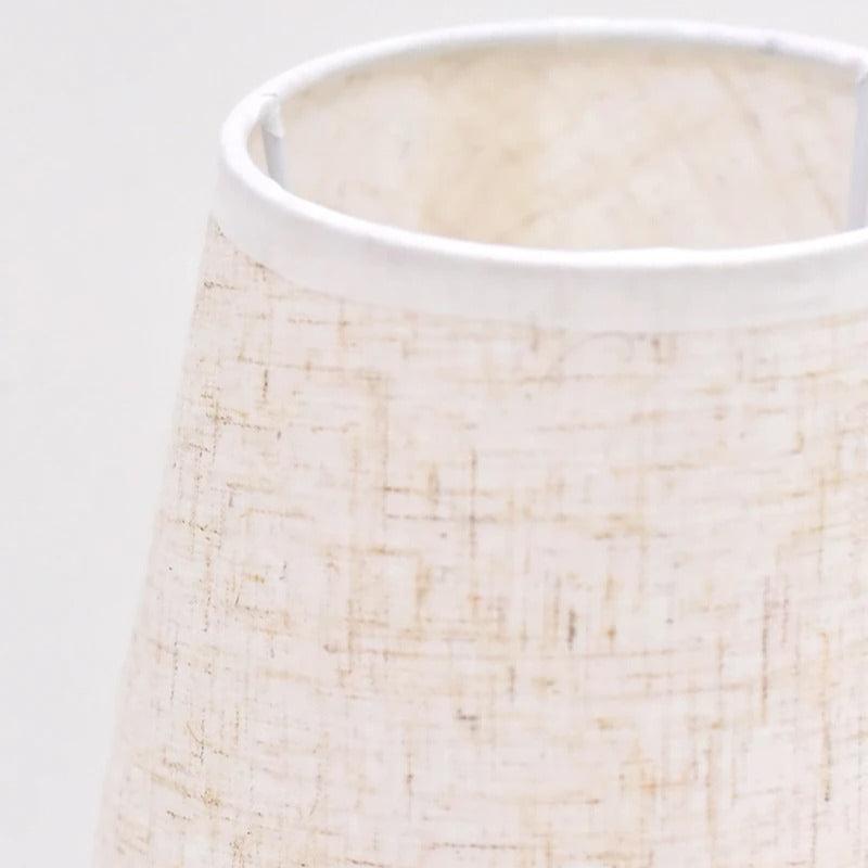 Lampe de chevet en bambou et tissu – Style naturel
