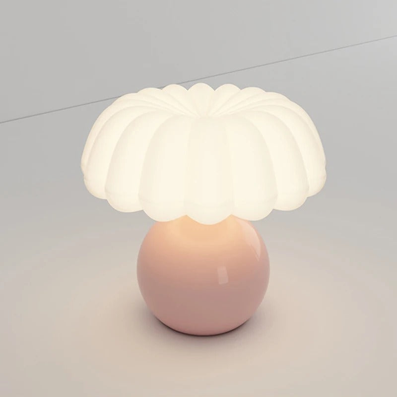 Lampe de Chevet Minimaliste – Pied Blanc ou Rose