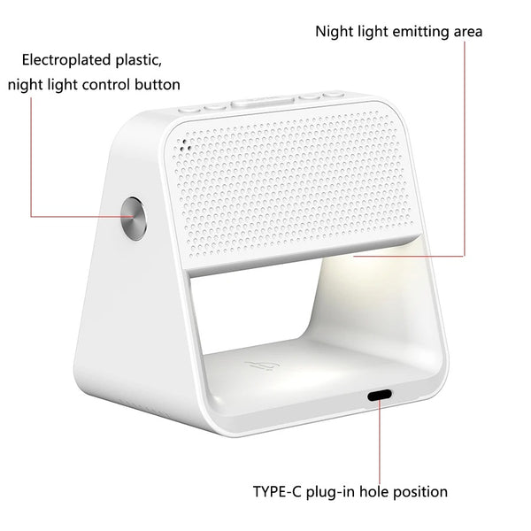 Lampe de Chevet Connectée avec Réveil et Chargeur à Induction
