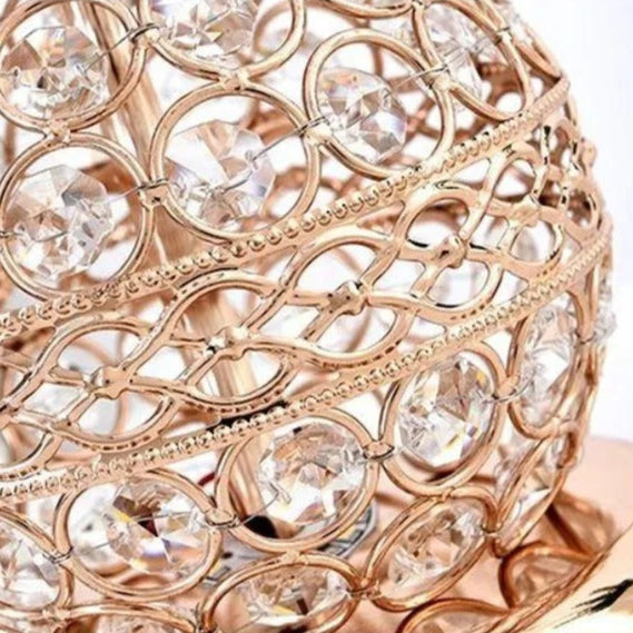 Lampe de Chevet Cristal Dorée – Style et Élégance