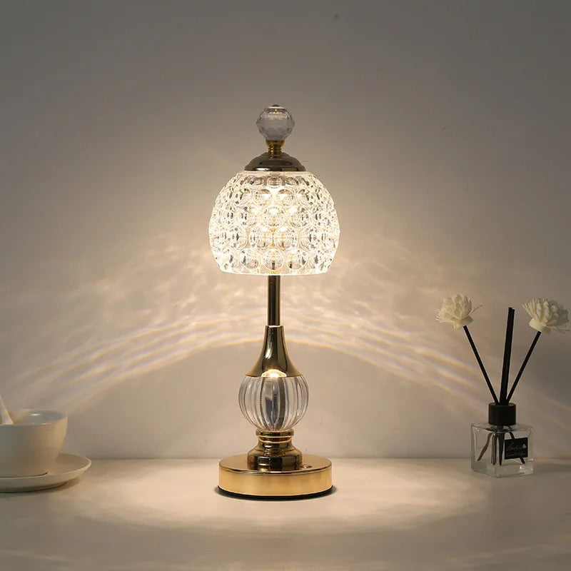 Lampe de Chevet Cristal Sans Fil Rechargeable