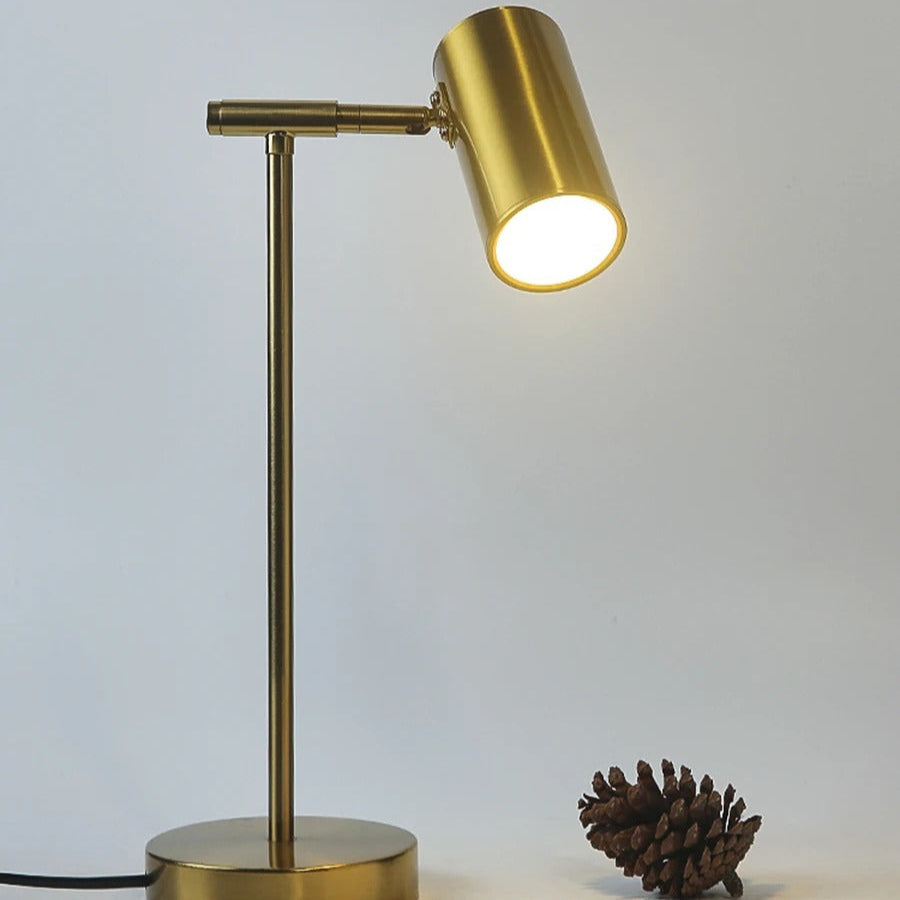 Lampe de Chevet de Lecture en Métal au Design Doré