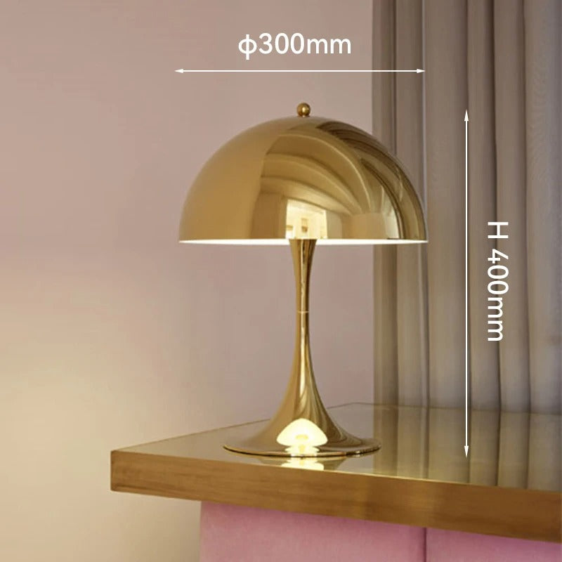 Lampe de Chevet Design Champignon en Métal