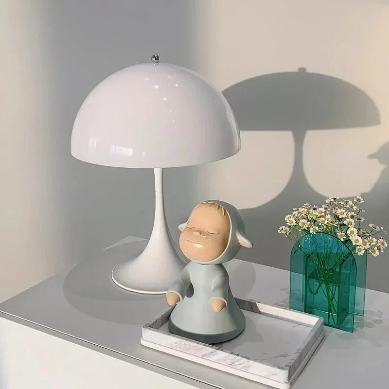 Lampe de Chevet Design Champignon en Métal