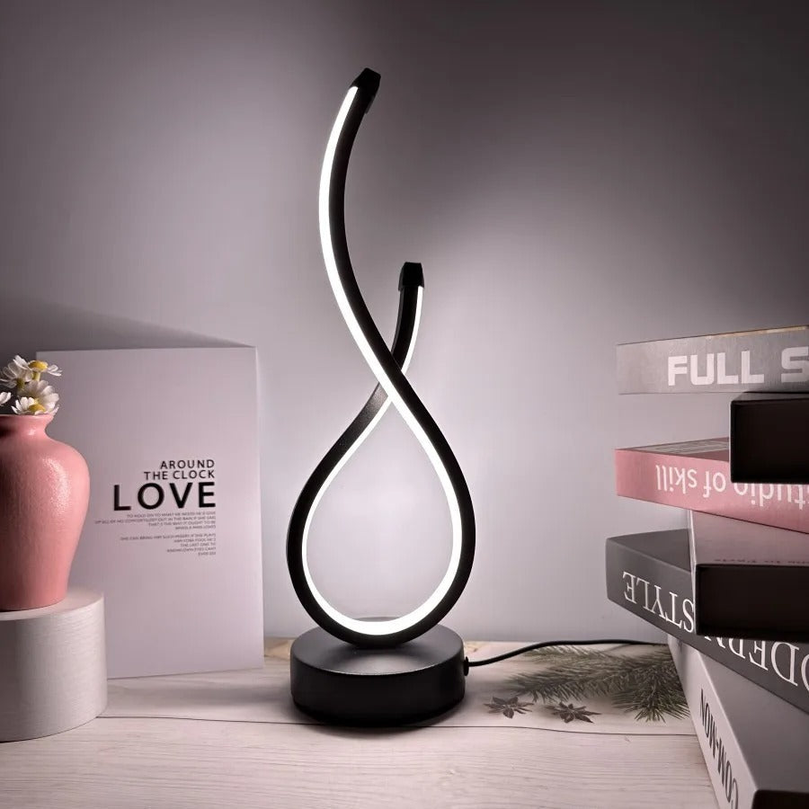Lampe de Chevet LED Design en Métal – Hauteur 33 cm
