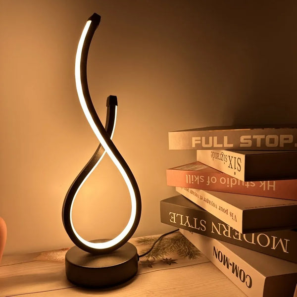 Lampe de Chevet LED Design en Métal – Hauteur 33 cm