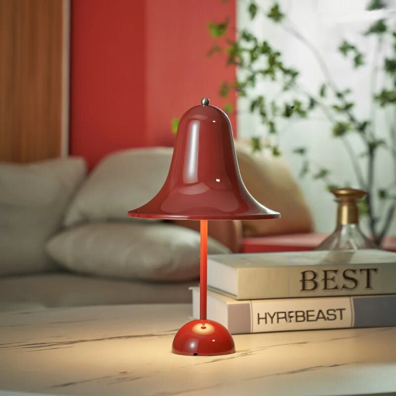 Lampe de Chevet Tactile Sans Fil en Aluminium et Fer
