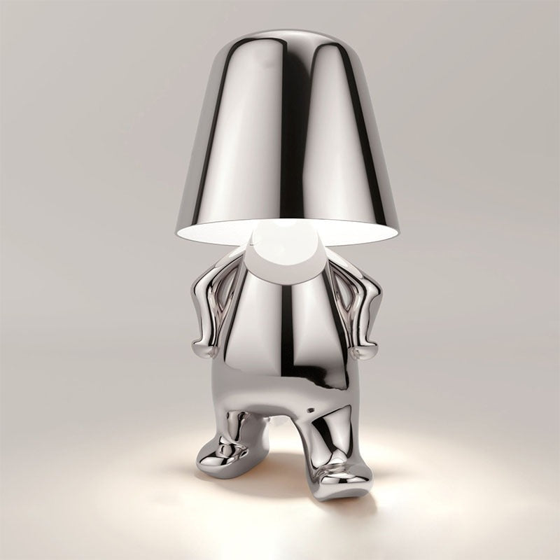 Lampe de Chevet Dorée Design Sculptural
