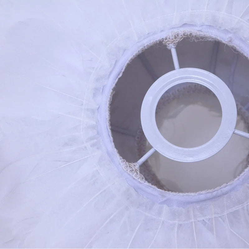 Lampe de Chevet à Plumes – Ambiance Douce et Élégante