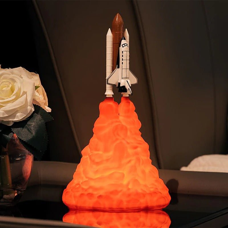 Lampe de Chevet Enfant en Forme de Fusée