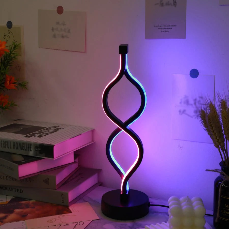 Lampe de Chevet LED Design en Acrylique et Métal