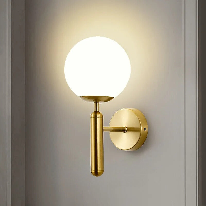 Lampe de Chevet Murale Dorée – Design Élégant