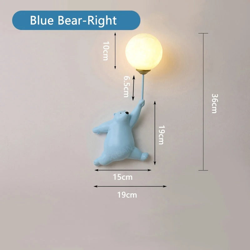 Applique Murale Ours pour Chambre d'Enfant