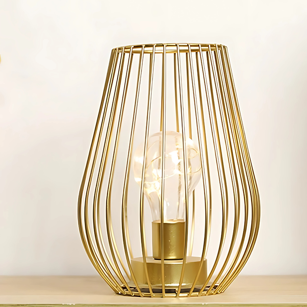 Lot de 2 Lampes de Chevet à Piles – Doré ou Noir