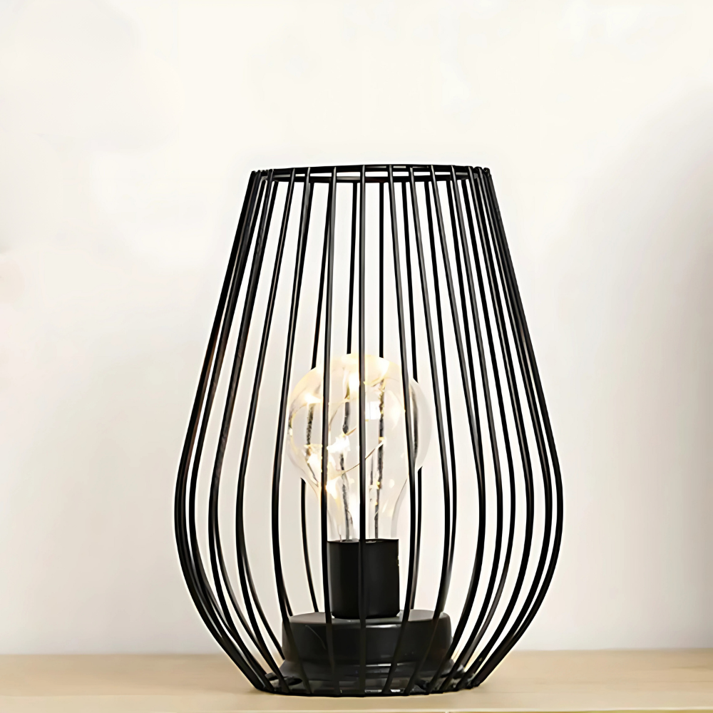 Lot de 2 Lampes de Chevet à Piles – Doré ou Noir