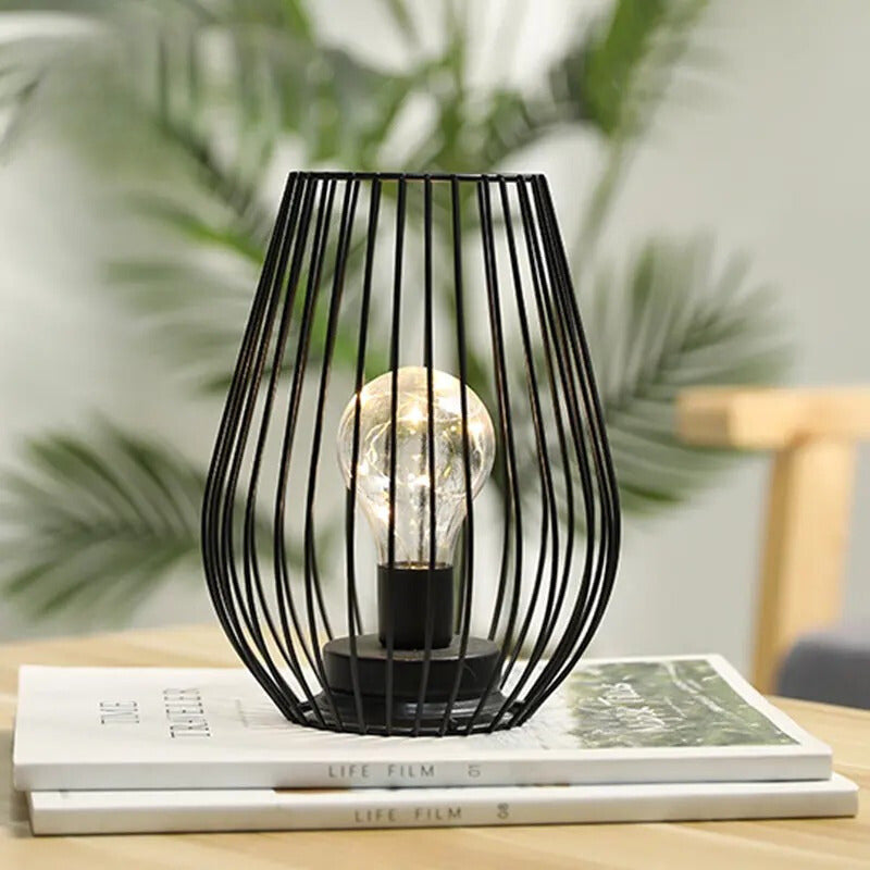 Lot de 2 Lampes de Chevet à Piles – Doré ou Noir