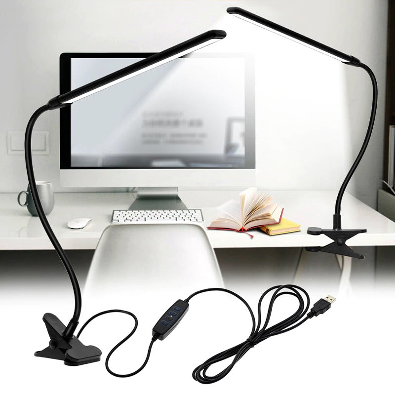 Lampe de Chevet à Pince Métal – Éclairage Ajustable