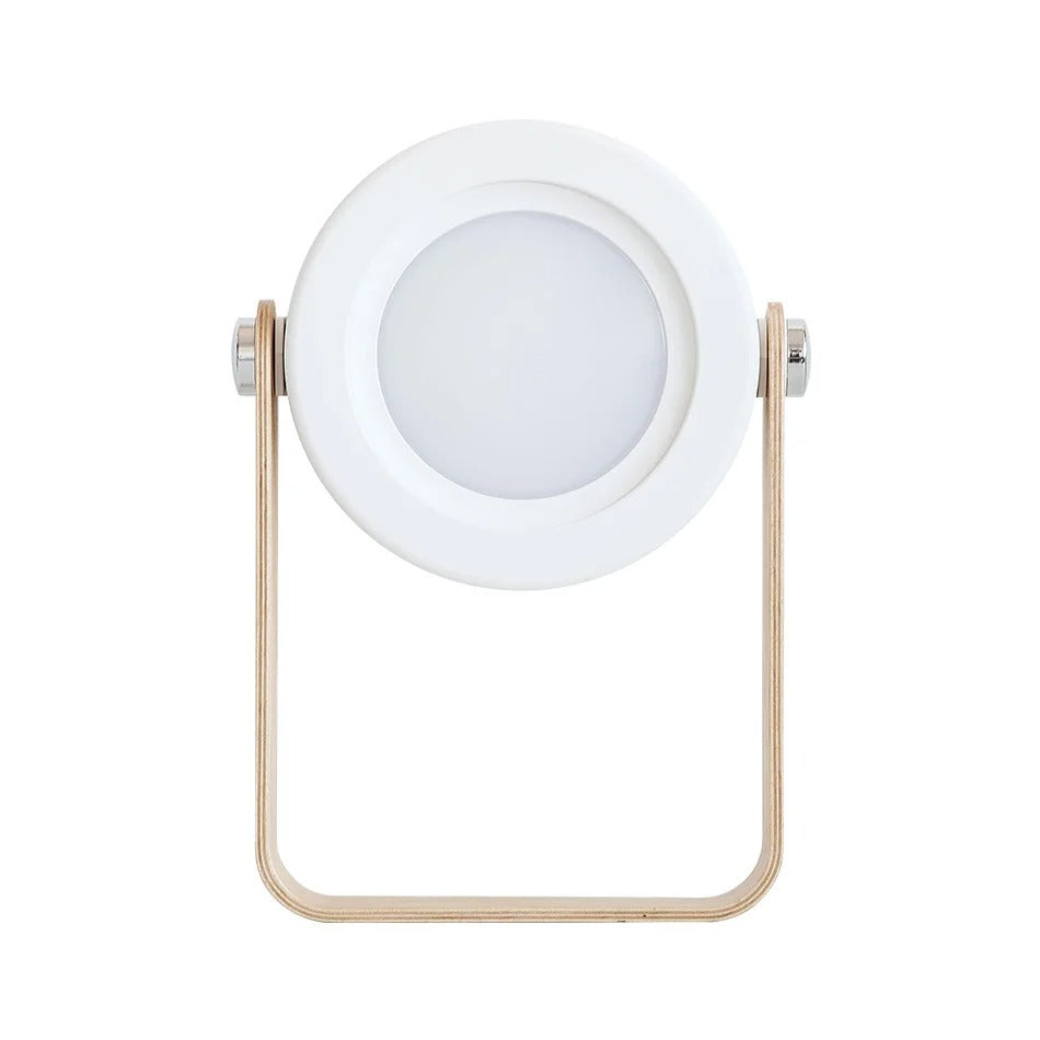 Lampe de Chevet Portable Pliable en Acrylique et Bois