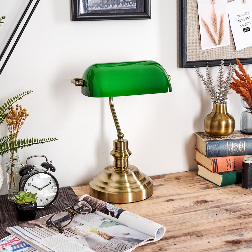 Lampe de Chevet Rétro en Fer Forgé et Verre