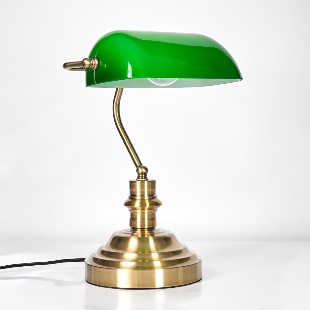 Lampe de Chevet Rétro en Fer Forgé et Verre
