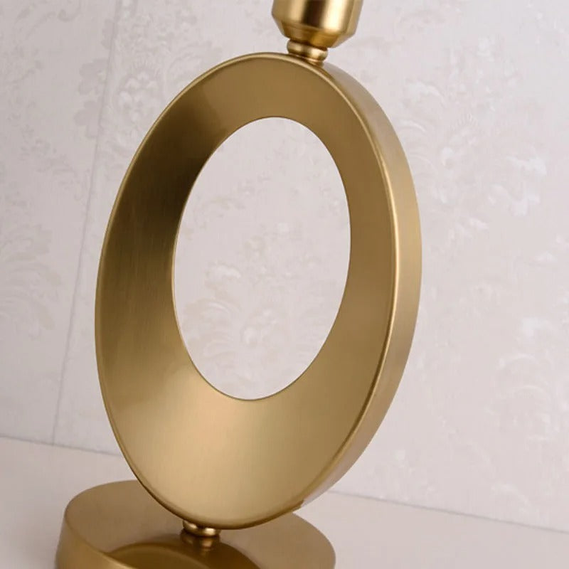 Lampe de Chevet sur Pied en Métal et Tissu