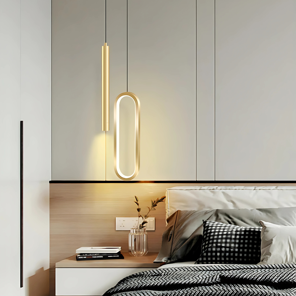 Lampe de Chevet Suspendue au Plafond – Noir ou Doré