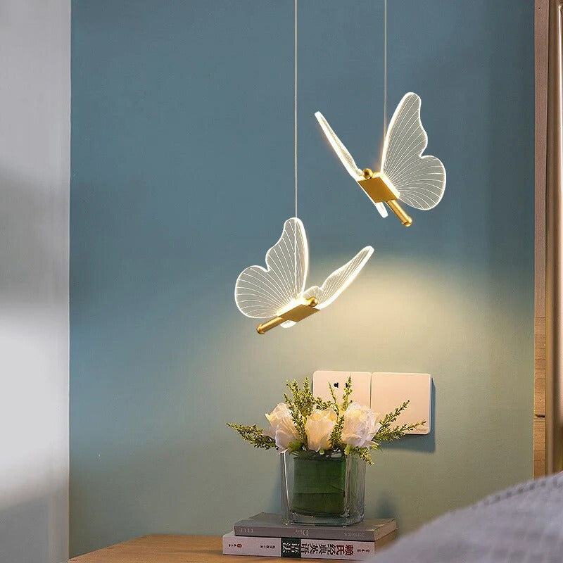 Lampe Suspension Papillon – Luminaire Décoratif Poétique