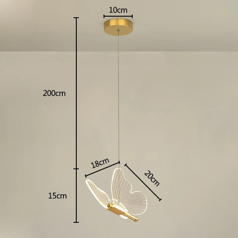 Lampe Suspension Papillon – Luminaire Décoratif Poétique