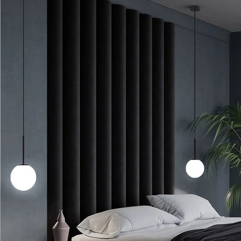 Lampe de Chevet Suspendue au Plafond – Dorée ou Noire