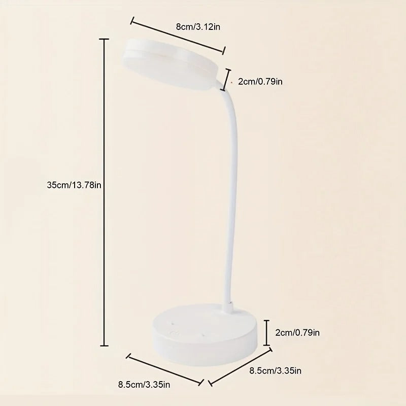 Lampe de Chevet Tactile Flexible – Blanc Mat