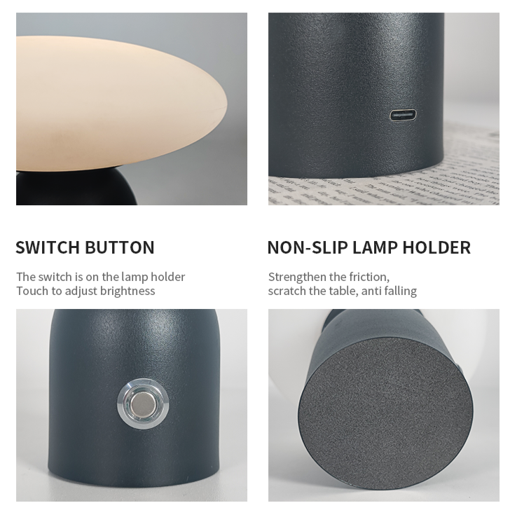 Lampe de Chevet Tactile Rechargeable Sans Fil