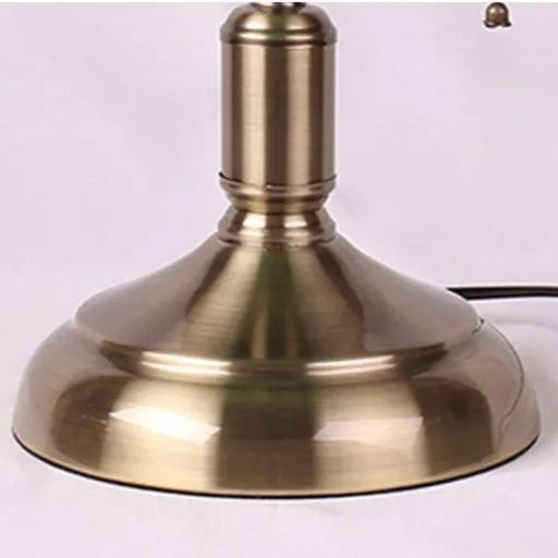 Lampe de Chevet Vintage en Fer et Verre – Style Rétro